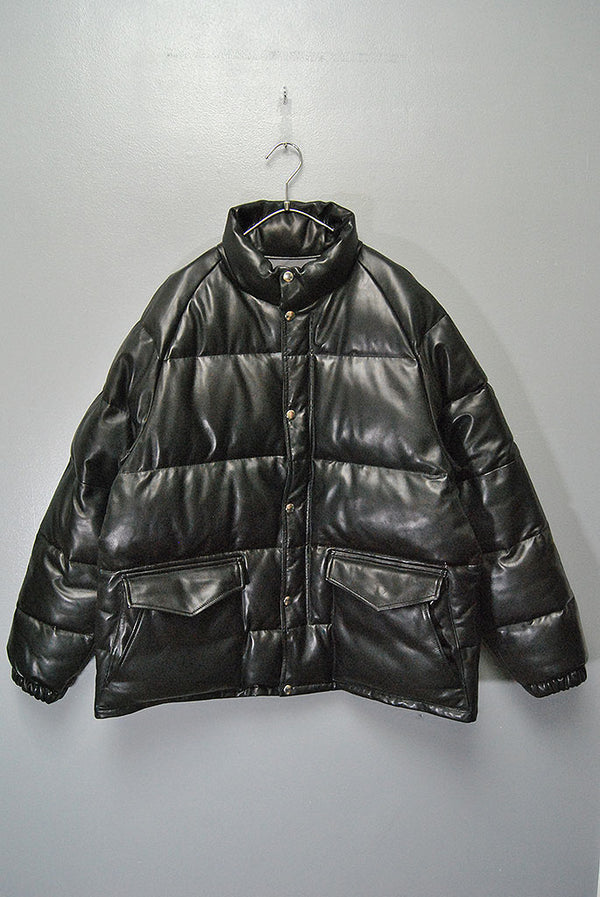 A.PRESSE Leather Down Jacket