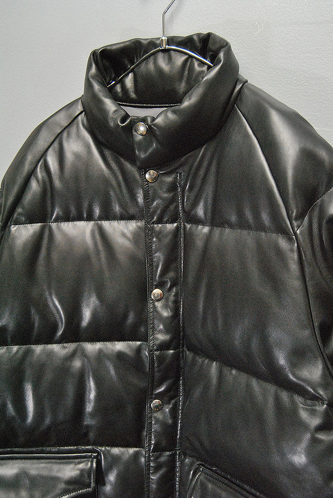 A.PRESSE Leather Down Jacket