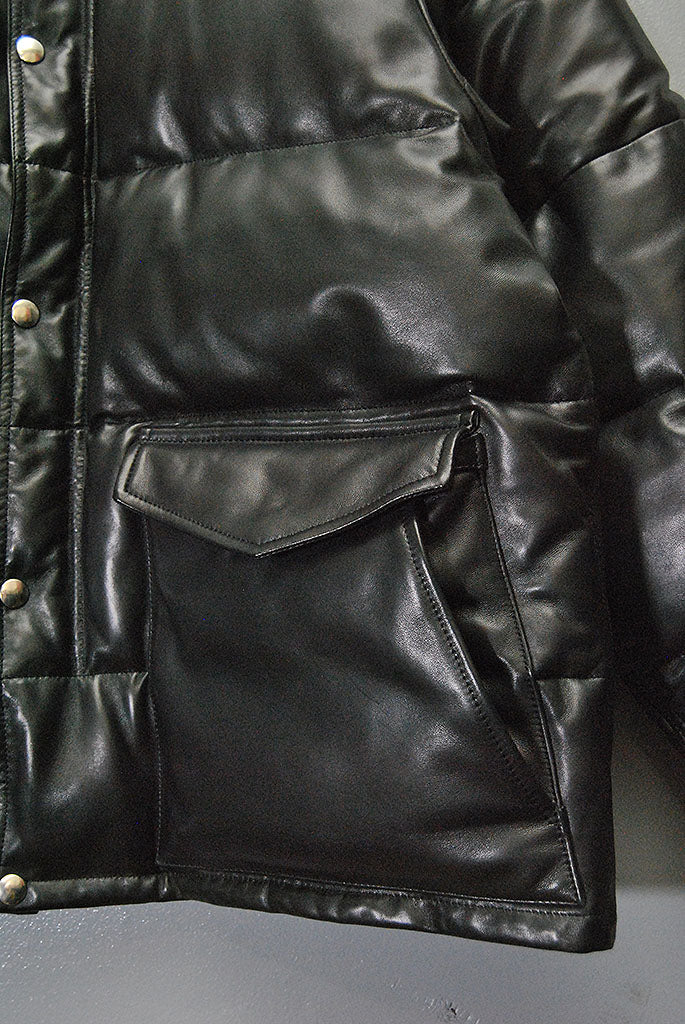 A.PRESSE Leather Down Jacket