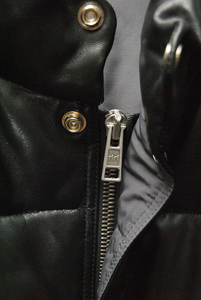 A.PRESSE Leather Down Jacket