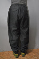 COMOLI カシミヤシルク ドローストリングパンツ