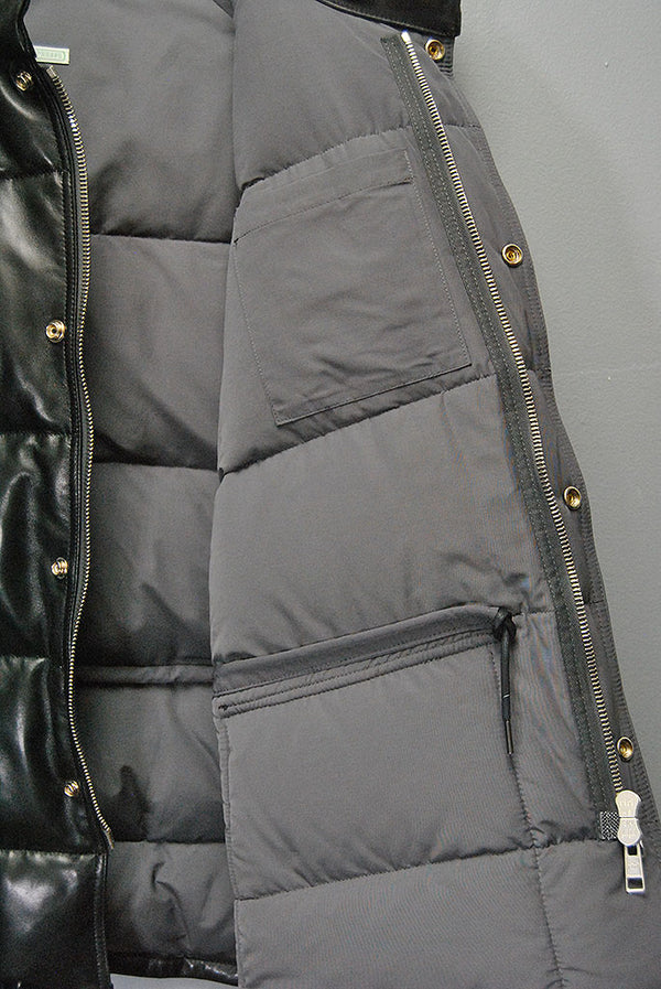 A.PRESSE Leather Down Jacket