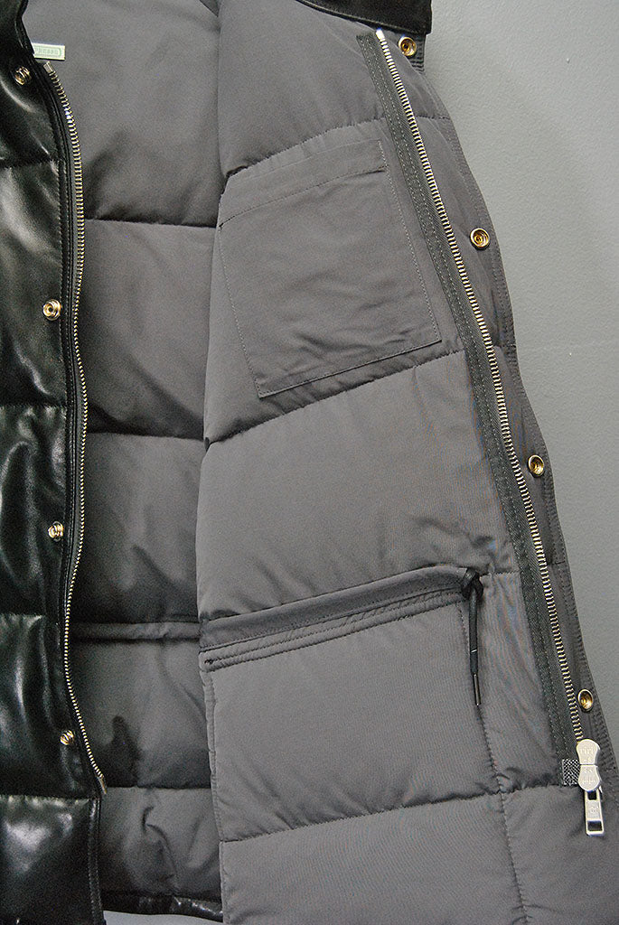 A.PRESSE Leather Down Jacket