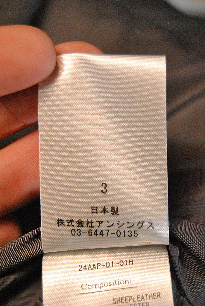 A.PRESSE Leather Down Jacket