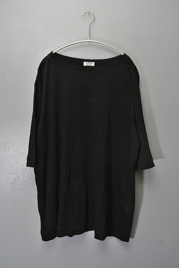 MAATEE&SONS LINEN S/SLEEVE BOATTEE ブラック3 MAATEE&SONS LINEN S/SLEEVE BOAT TEE