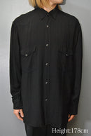 COMOLI レーヨンウエスタンシャツ