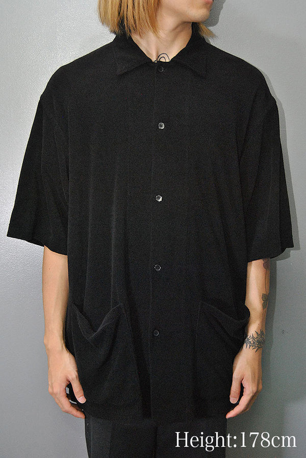 COMOLI C/CA パイル 半袖シャツ