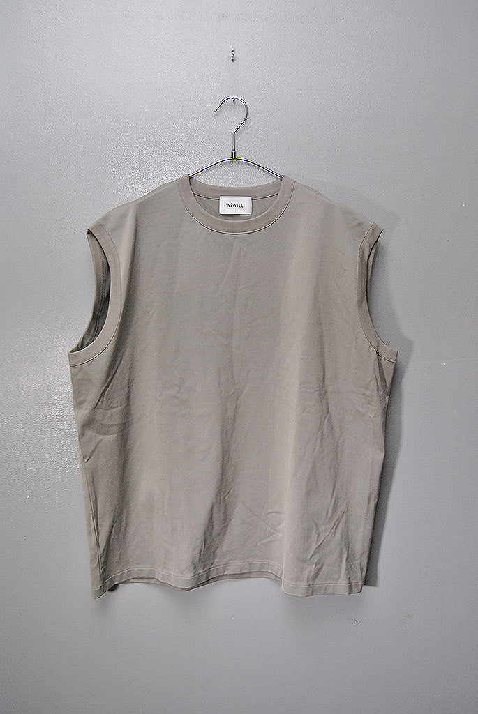 WEWILL No Sleeve Baggy T-Shirt