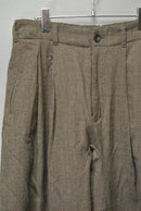 my beautiful landlet STRETCH GABARRE THREE LINE WIDE PANTS