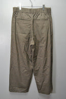 my beautiful landlet STRETCH GABARRE THREE LINE WIDE PANTS