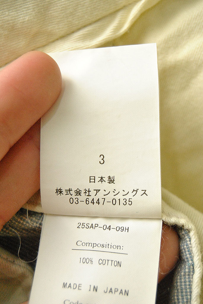 A.PRESSE  Indigo Pin Check Work Pants