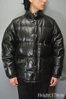 A.PRESSE Leather Down Jacket