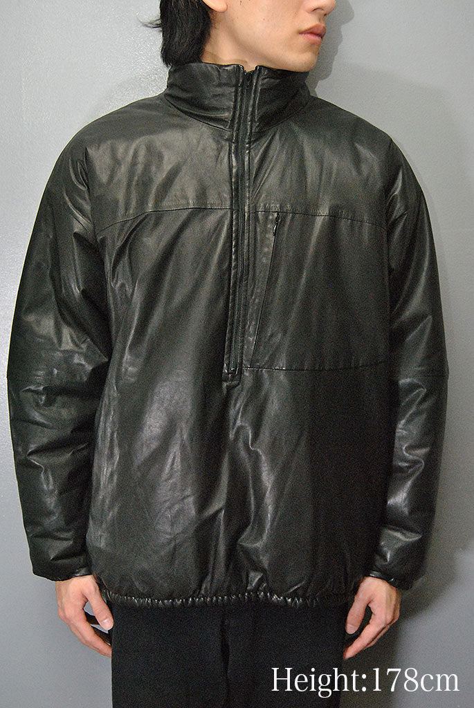 COMOLI シープスキンハーフジップ パフジャケット