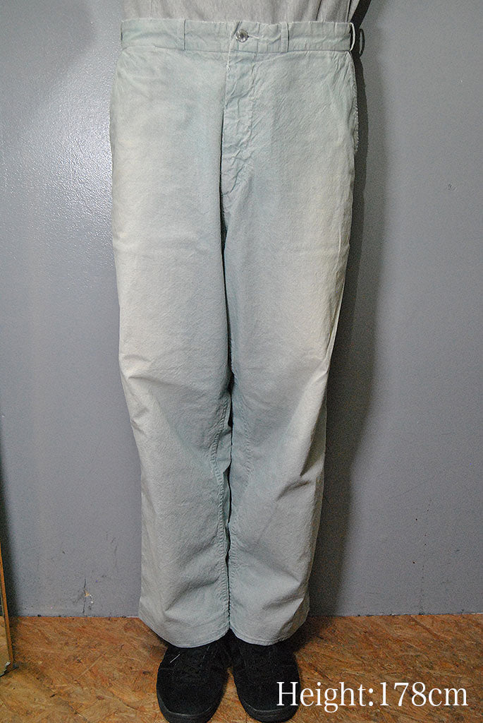 A.PRESSE  Indigo Pin Check Work Pants