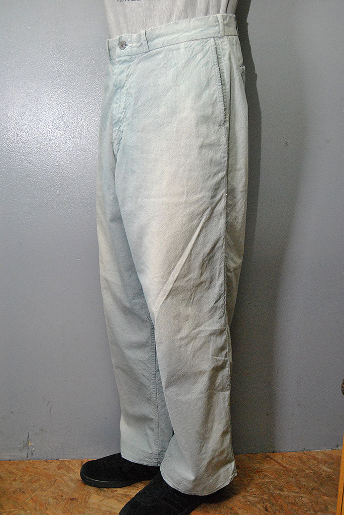 A.PRESSE  Indigo Pin Check Work Pants