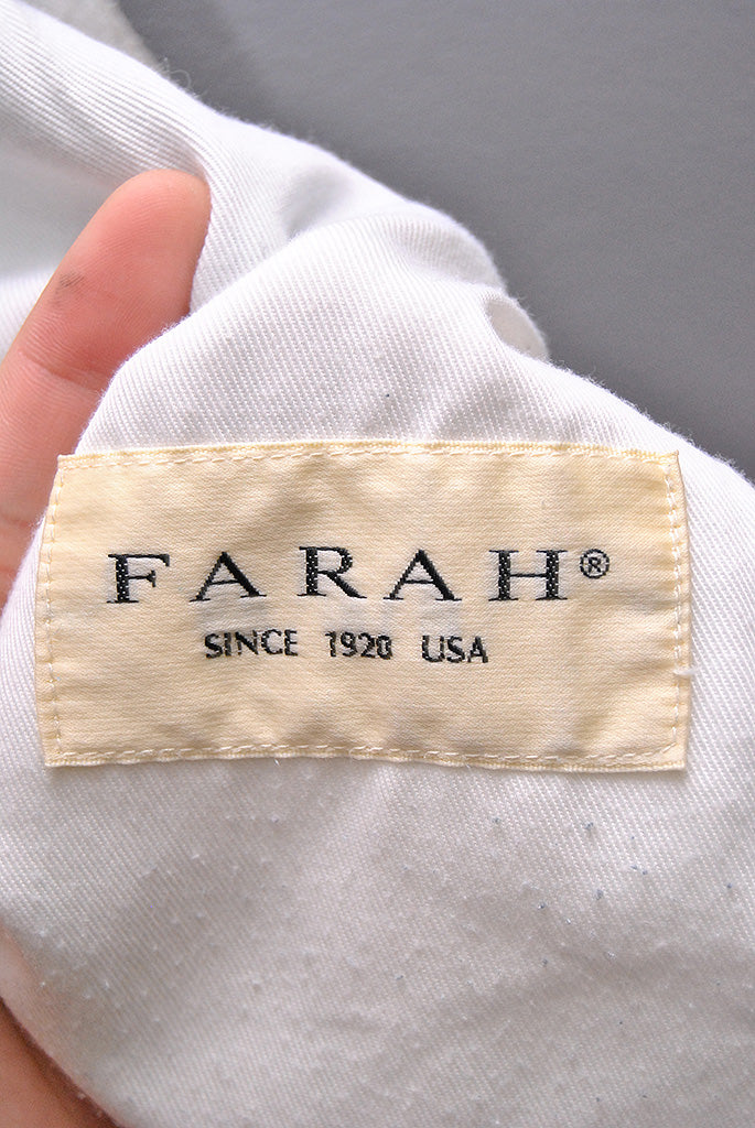 FARAH Two-tuck Wide Tapered Pants