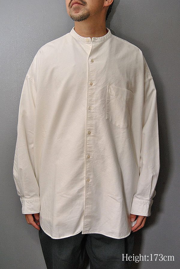 トップス Graphpaper Oversized Band Collar Shirt DSC_0897_600x.jpg?v=1732170057