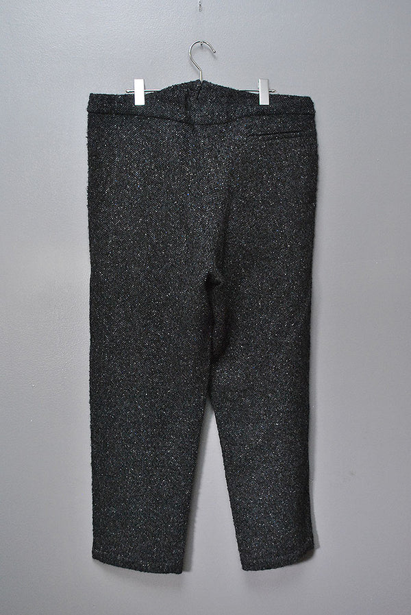 FRANK LEDER BLACK BLUE WOOL EASY PANTS FRANK LEDER BLACK BLUE WOOL EASY PANTS