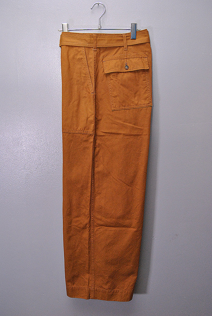 COMME des GARCONS HOMME 綿オックス 製品染め ベルトパンツ
