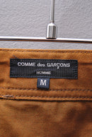 COMME des GARCONS HOMME 綿オックス 製品染め ベルトパンツ