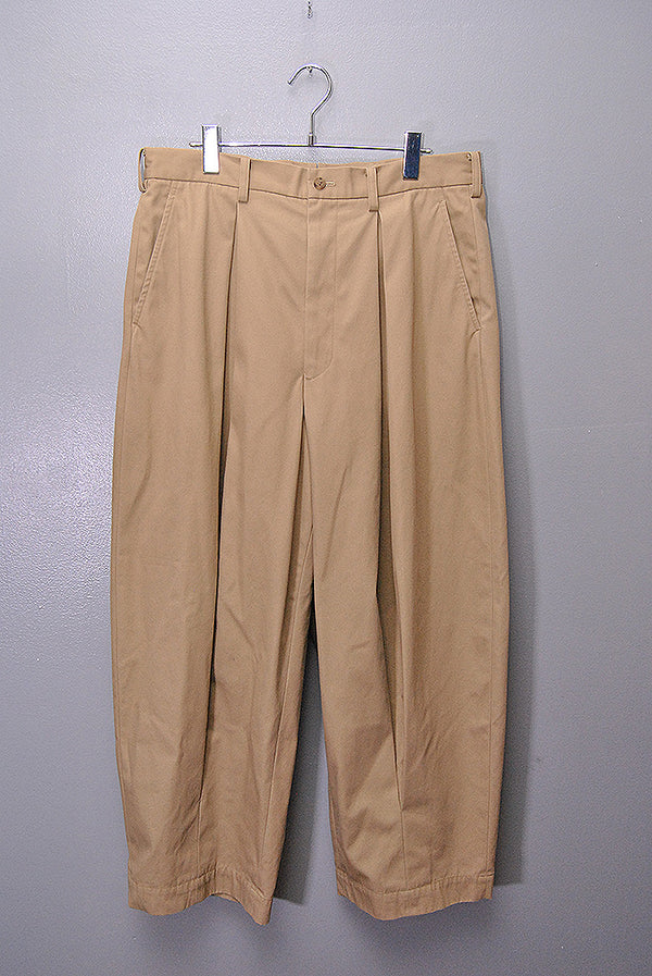 COMME des GARCONS HOMME 綿エステルツイル タックパンツ