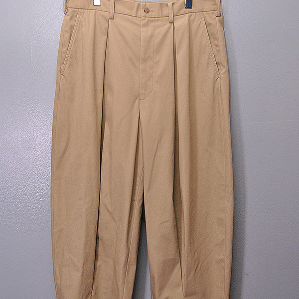 COMME des GARCONS HOMME 綿エステルツイル タックパンツ