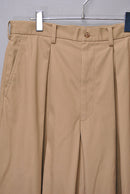 COMME des GARCONS HOMME 綿エステルツイル タックパンツ