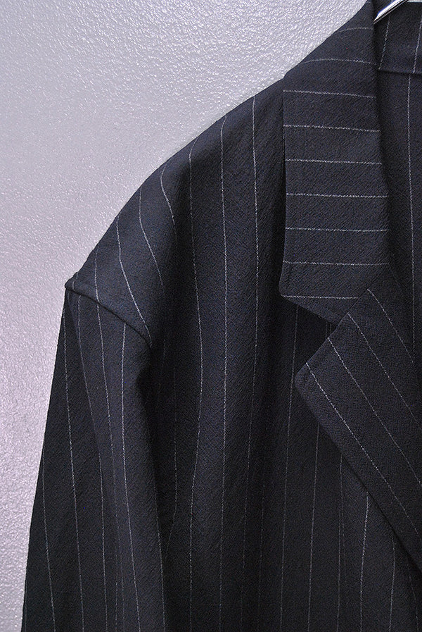 COMOLI ウールストライプジャケット