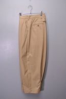 COMME des GARCONS HOMME 綿エステルツイル タックパンツ