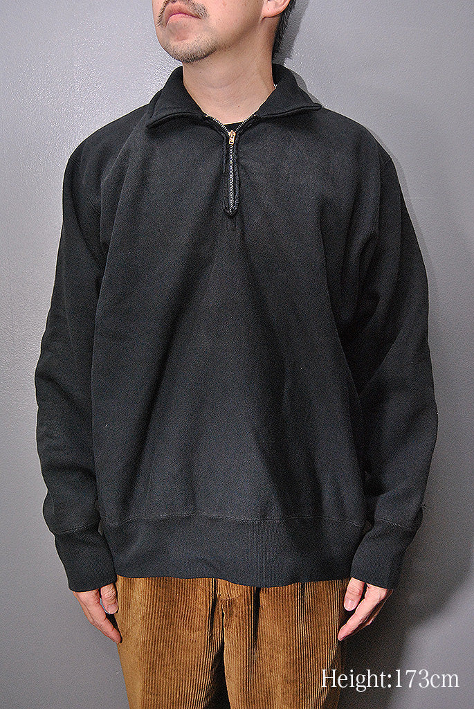 A.PRESSE Vintage Half Zip Sweat Shirt