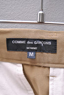 COMME des GARCONS HOMME 綿エステルツイル タックパンツ
