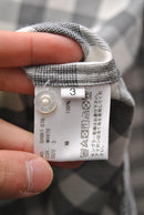 HEUGN MORISS コットンブロックチェックバンドカラーシャツ