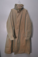 CristaSeya oversized trench with leather patch