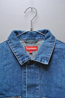 Supreme Diamond Stitch Denim Chore Coat