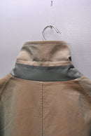 CristaSeya oversized trench with leather patch