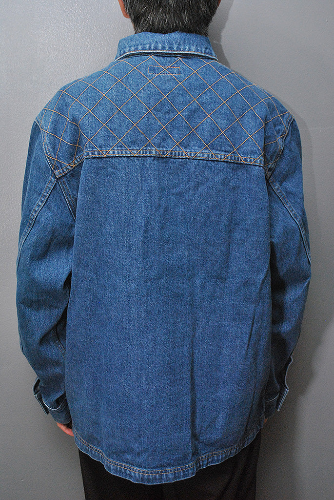 Supreme Diamond Stitch Denim Chore Coat