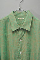 HEUGN Alan リネンシャンブレーワンピースカラーシャツ