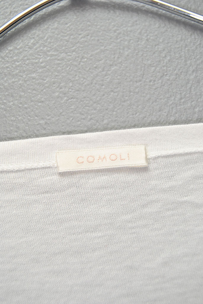 COMOLI コットンジャージ ボートネック