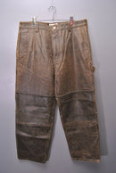 Stussy Distressed Leather Work Pant