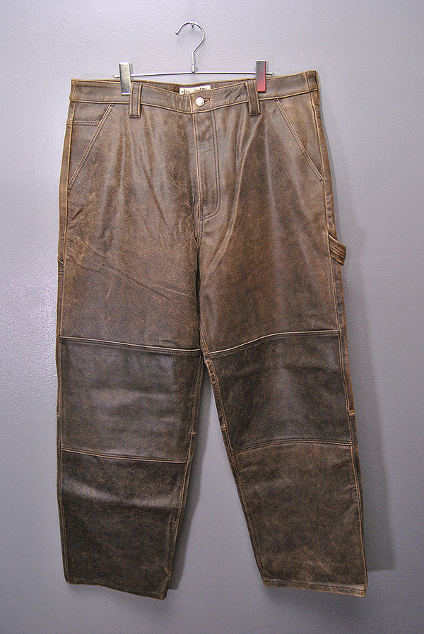 パンツ Stussy Distressed Leather Work Pant 30 WORK PANT DISTRESSED LEATHER | Parallel
