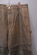 Stussy Distressed Leather Work Pant