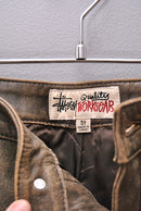 Stussy Distressed Leather Work Pant