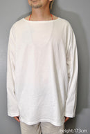 COMOLI コットンジャージ ボートネック