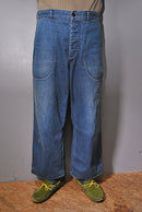 A.PRESSE US Navy Denim Baker Pants