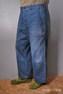 A.PRESSE US Navy Denim Baker Pants