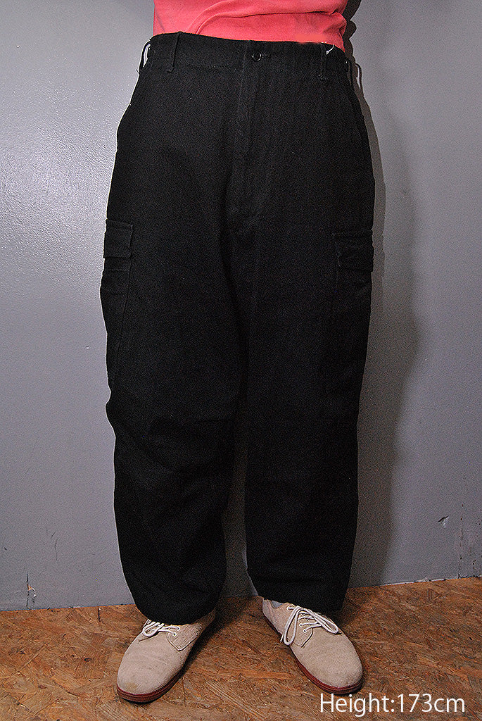 COMOLI ブラックデニム B.D.U パンツ
