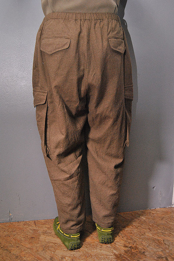 COMOLI KHAKI縮絨ウール 6Pパンツ