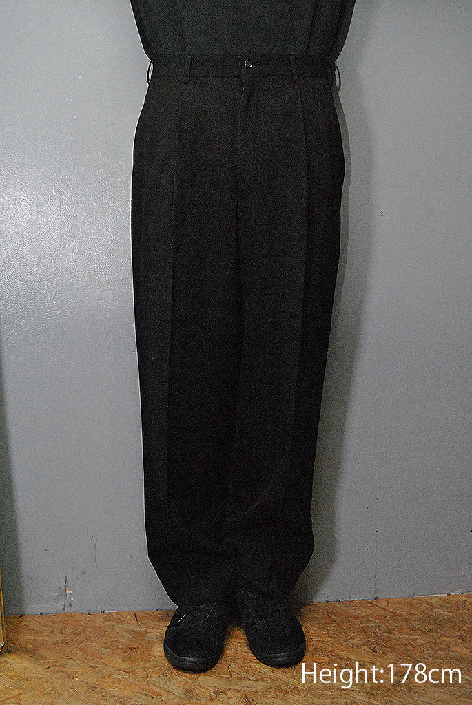 90s OLD COMME des GARCONS HOMME WOOL TUCK TROUSERS