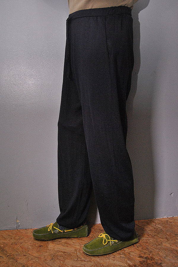 COMOLI カシミヤシルクニットパンツ（navy） COMOLI カシミヤシルクニットパンツ #NAVY