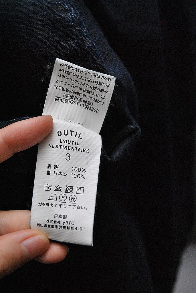 OUTIL REVERSIBLE COTTON LINEN JACKET